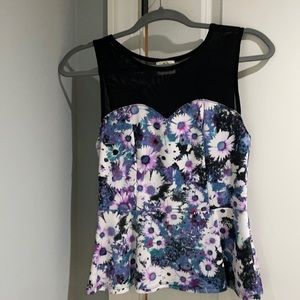 Anthropology Pins And Needles Peplum Top
